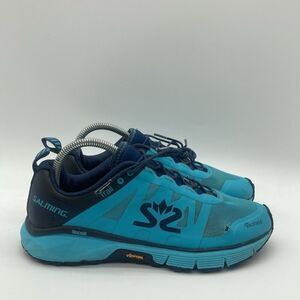Womens Size 9 Salming Trail 6 Blue Mesh Vibram Hiking Athletic Running Shoes